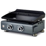 Brasero by favex ? plancha gaz silvia iig 2 feux ? plaque acier rev�tement c�ramique 52 x 34 cm ? 5, ...