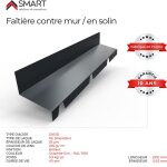 Bravo the smart solution - faitire en solin tr45 - bac acier - tle de couverture - toiture - coloris ...