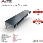 Bravo the smart solution - faitire sur mur crante tr45 - bac acier - tle de couverture - toiture - ...