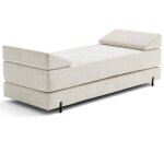 Bestmobilier - brescia - banquette 3 places convertible en tissu velours relief