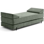 Bestmobilier - brescia - banquette 3 places convertible en tissu velours relief