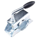 Bride de fixation pour roue jockey d'attelage 48 mm.
