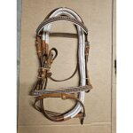 Ateliers 28 - bridon poney cuir marron strass & rnes auto - agrippantes