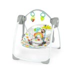 Bright starts - playful paradise balancelle portable pour bb, compacte et automatique avec musique, ...