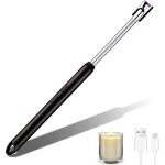 Briquet lectrique, usb rechargeable briquet lectrique arc, briquets pour bougie longue porte pour ...