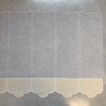 Brise bise brod  bouclettes blanc 58x 45 cm