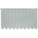 Brise bise brod� en �tamine blanc 120x60 cm