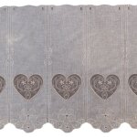 Brise bise brod au style montagne rustique gris clair 90x120 cm
