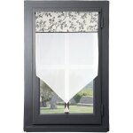 Brise bise passe - tringle style campagne chic ecru 45x60 cm Brise bise passe - tringle style campagne chic ecru 45x60 cm