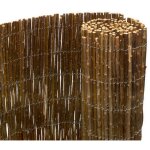 Spetebo - brise - vue balcon en osier - 250 x 75 cm - clture pare - vue en bois