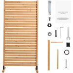 Mophorn - brise - vue en bois 91x186 cm, panneau d'intimit� autoportant avec support, �cran d�coratif ...