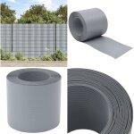 Brises - vues de jardin 10 pcs gris 252, 5x19 cm pvc - brise vue jardin - cl�ture d�corative - panneau ...