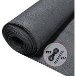 [jamais utilis] brise vue occultant en hdpe 150g / m 1. 8x10m avec attaches de fixation anthracite
