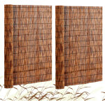 Brise - vue en roseau, 4 x 16, 4 pi, paquet double, cloture exterieure en roseau pour patio et jardin, ...