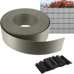 Oxeo - brise vue semi rigide 25m - hauteur 93mm - pour clôture de jardin - installation facile - clips ... Oxeo - brise vue semi rigide 25m - hauteur 93mm - pour clôture de jardin - installation facile - clips ...