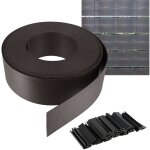 Brise vue semi rigide 25m - hauteur 93mm - pour clôture de jardin - installation facile - clips de fixation ... Brise vue semi rigide 25m - hauteur 93mm - pour clôture de jardin - installation facile - clips de fixation ...