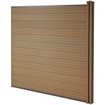 Hhg - jamais utilis] brise - vue en wpc sarthe, clture brise - vent, poteau en wpc, lment d'extension, ...