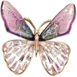 Broche papillon tendance, corsage �l�gant, �pingle cor�enne en strass et acrylique, accessoire de mode ...