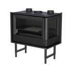 Bronpi - insert � bois 2 faces ventil� canalisable paris 70 ed 11 kw sans kit air - porte fonte - sans ...