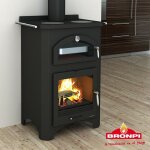 Bronpi - cuisinière à bois avec four monza 14 kw Bronpi - cuisinière à bois avec four monza 14 kw