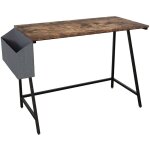 Brooklyn bureau informatique compact avec panier de rangement table gaming / tude h 75 x l 112 x p 50 ...