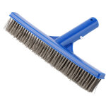 Brosse en acier pour piscine de 10 pouces, fournitures de nettoyage pour les parois inf�rieures des bassins, ...