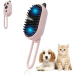 Brosse anti - poils pour chats d'int�rieur : brosse � eau � pulv�risation ultraviolette chats et chiens ...