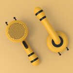 Brosse autonettoyante pour animaux de compagnie, brosse de toilettage pour chiens et chats  poils longs ...