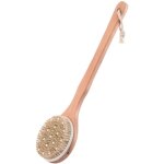 Brosse de bain en bois exfoliante avec manche long msv Brosse de bain en bois exfoliante avec manche long msv