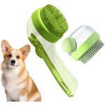 Brosse de bain pour chien - brosse à savon pour chien Étrille douce démêloir pour chiots chats chevaux ... Brosse de bain pour chien - brosse à savon pour chien Étrille douce démêloir pour chiots chats chevaux ...