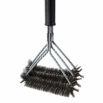 Brosse barbecue - nettoyage grill bbq - accessoire barbecues - electrique, gaz, charbon - acier inoxydable ...