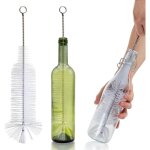 Brosse  bouteille, idale pour nettoyer les bouteilles en verre  goulot troit, les bouteilles de vin, ...