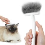 Brosse � chat pour chats � poils longs, outil de d�m�lage et peigne de d�m�lage pour enlever les poils ...