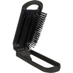 Brosse � cheveuxpliable avec miroir compact, mini brosse de voyage compact format de poche, format de ...