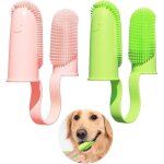 Brosse � dents pour chien, lot de 2, poils enveloppants � 135�, pour le nettoyage des dents des chiens, ...