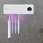 Brosse � dents d�sinfectante uv, porte de brosse � dents mural avec fonction st�rilisateur, �cran intelligent ...