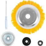 Brosse � d�sherber pour d�broussailleuse, brosse professionnelle en nylon, diam�tre ext�rieur 200 mm, ...