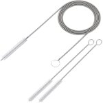 Brosse m�tallique longue pour nettoyage de drain de toit ouvrant de voiture et de r�frig�rateur 60 pouces ...