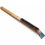 Brosse metallique et racloir 2 en 1 pour four a pizza : brosse de nettoyage pour pierre a pizza et grille ...