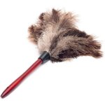 Brosse de nettoyage antistatique de la poussire de plumes d'autruche, mini plumeau polyvalent pour la ...