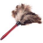 Brosse de nettoyage antistatique de la poussire de plumes d'autruche, mini plumeau polyvalent pour la ...