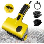 Brosse de nettoyage de barbecue �lectrique, brosse de gril rechargeable avec 2 t�tes de brosse et r�servoir ...