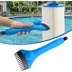 Brosse de nettoyage pour filtre de piscine, filtre anti - d�pots et anti - salet� avec bouton de r�glage ...