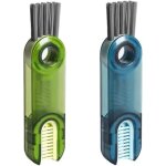 Brosse de nettoyage multifonctionnelle 3 en 1, 2 pcs brosse de nettoyage pour couvercle de tasse, brosse ...