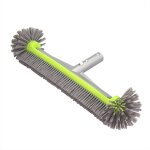 Brosse de nettoyage de piscine 45 cm avec manche en aluminium et dos en aluminium renforc pour parois ...