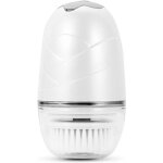 Brosse nettoyante visage - rechargeable par usb - 3 embouts - �tanche - compacte - blk - e001 - blanche ...