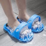 Brosse pour pied de douche, nettoyant de pied de douche, pieds massagers pantoufles, pour pieds de salle ...
