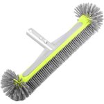 Brosse professionnelle robuste pour murs et carrelages de piscine, t�te de brosse ronde de 44, 5 cm avec ...