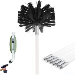 Brosse de ramonage pour conduits de chemin�e, �vents, tuyaux de suie et tuyaux de po�le (6 tiges et 1 ...