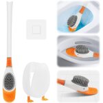 Brosse de toilette cr�ative en silicone, �purateur de toilettes en forme de canard avec support, brosse ...